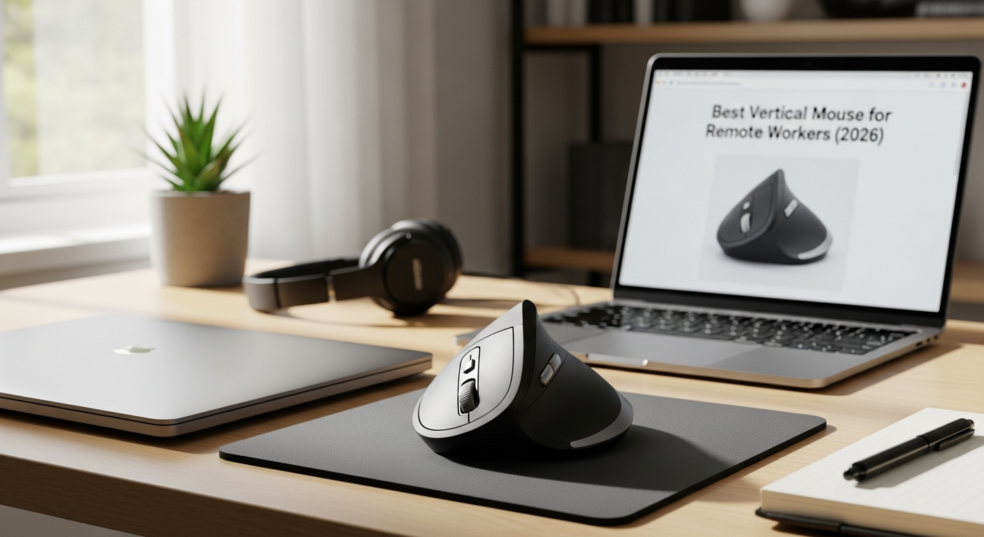 Kensington Pro Fit Ergo Vertical mouse for remote workers